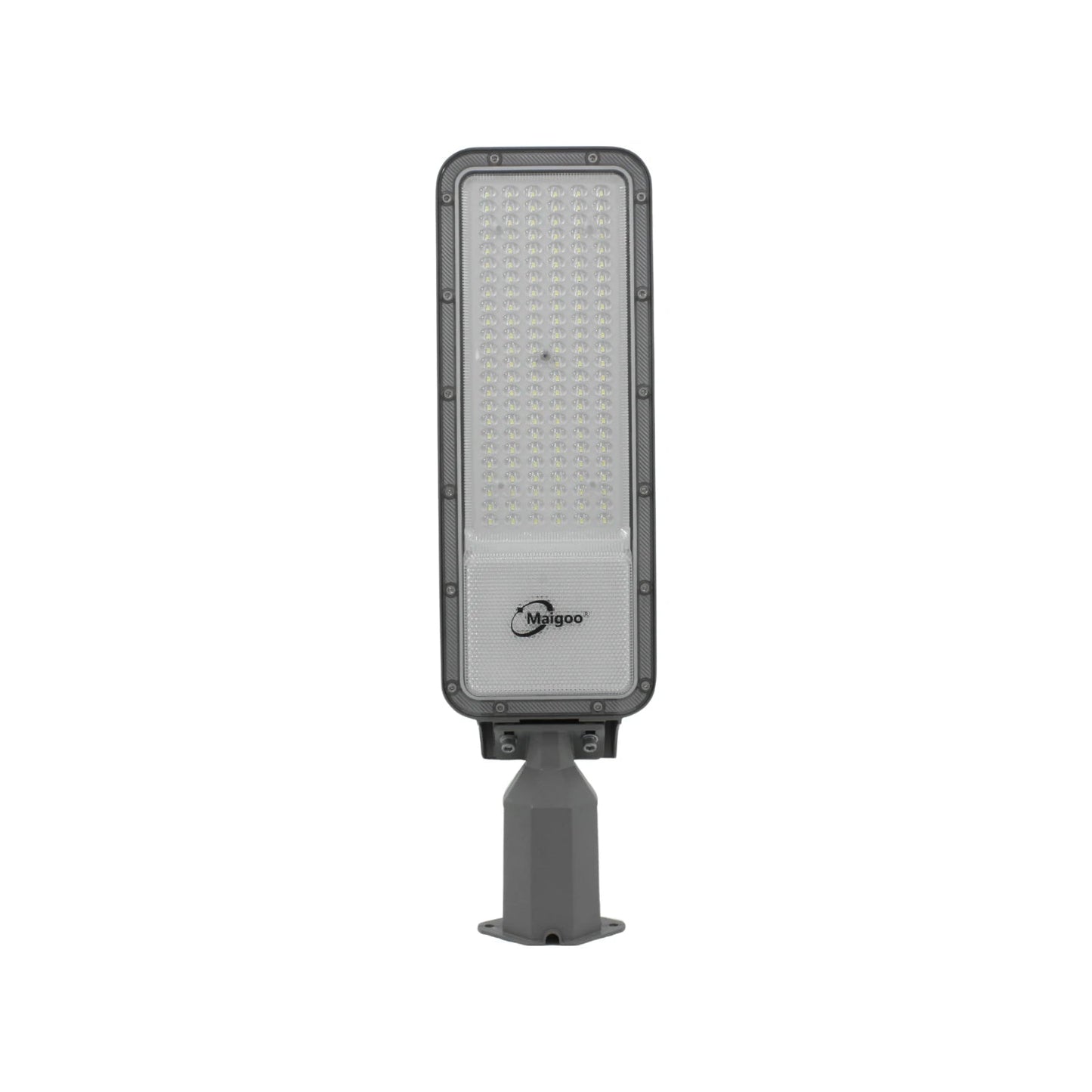 Lámpara urbana LED Maigoo 100W, gris, para alumbrado público reforzado, alta luminosidad.