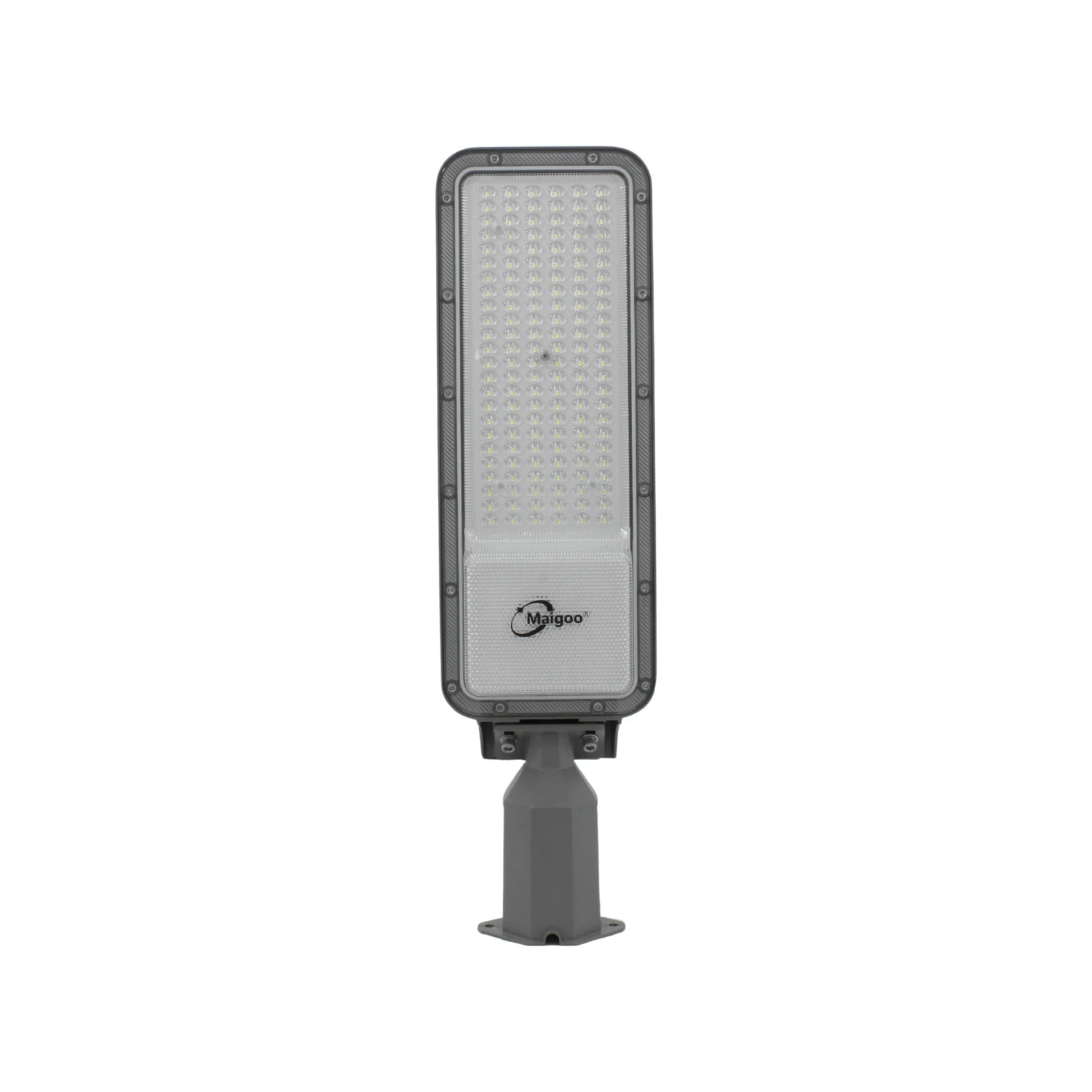 Lámpara urbana LED Maigoo 100W, gris, para alumbrado público reforzado, alta luminosidad.