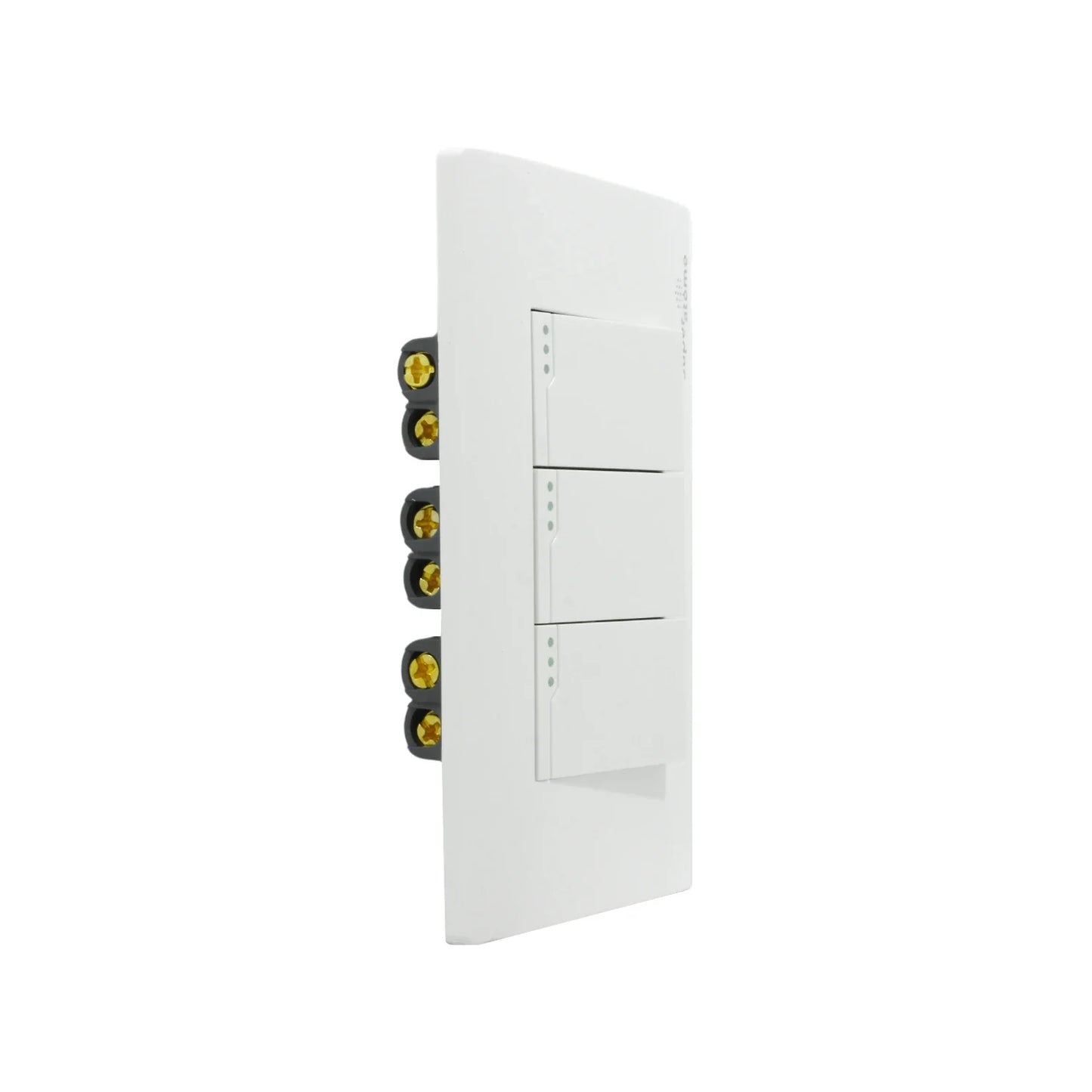 Placa 3 apagadores escaleras Super átomo SA1306-MB