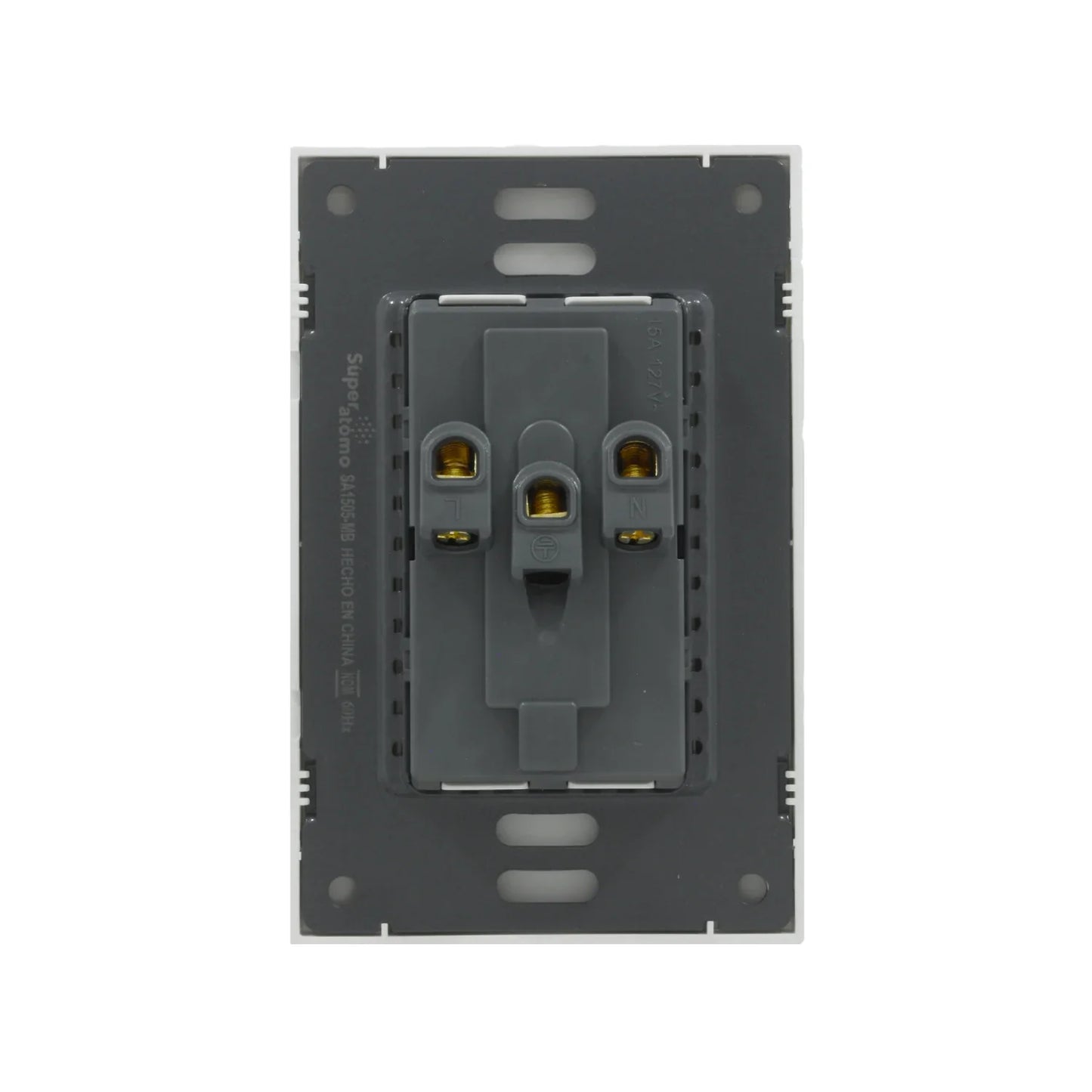 Placa 2 contactos Super átomo SA1505-MB