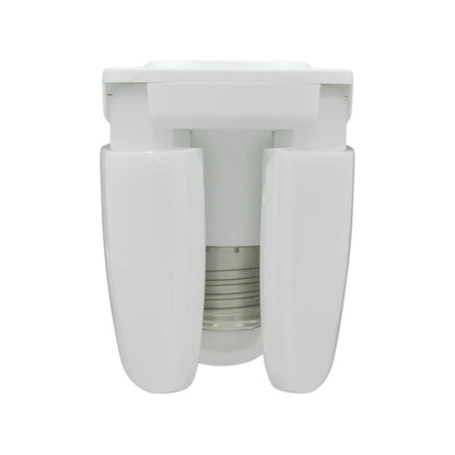 Foco LED blanco tipo ventilador con aspas plegables, rosca E27, ideal para iluminación interior