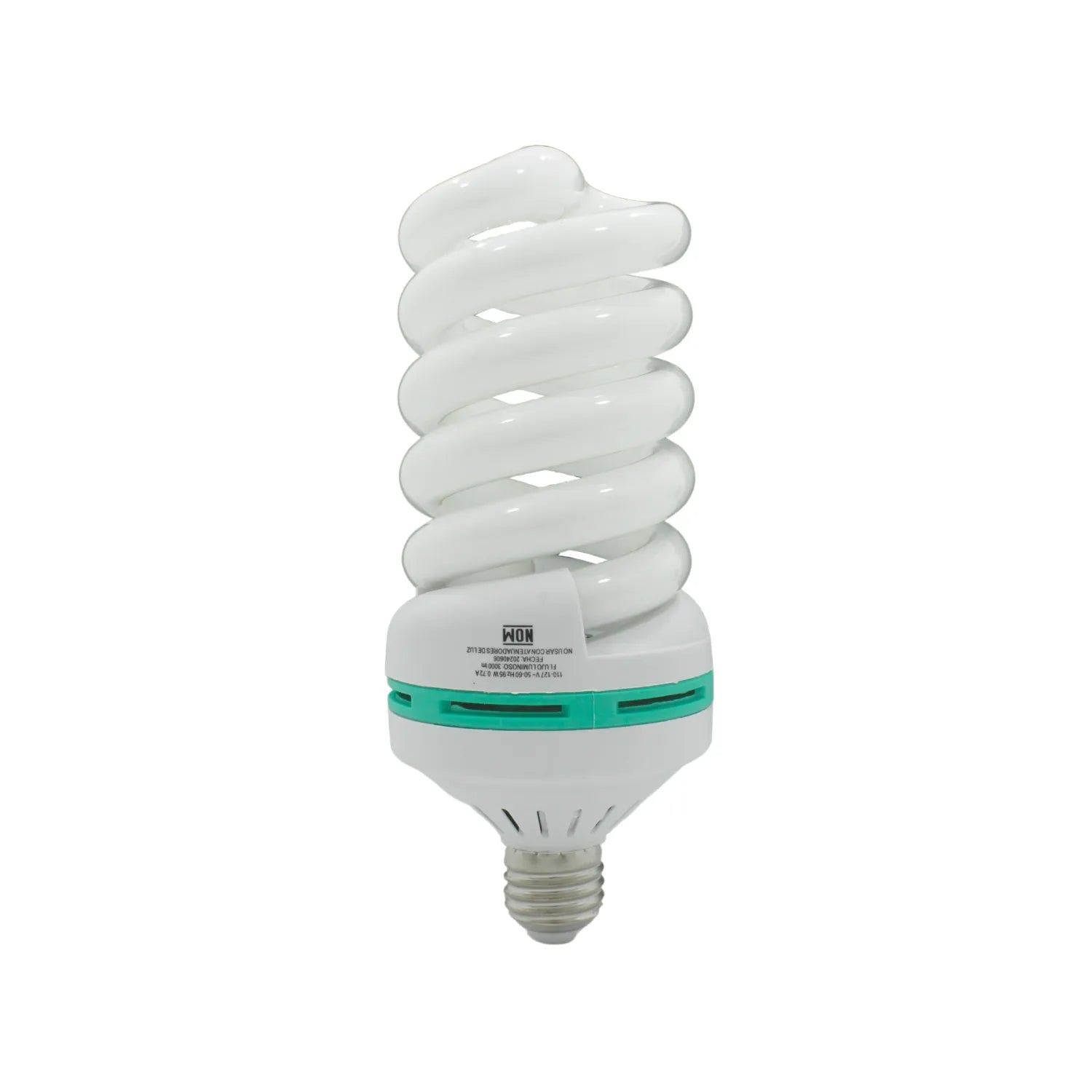 Lámpara espiral fluorescente compacta (CFL) WON 95W, foco ahorrador blanco con base E27.