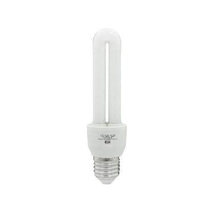 Foco ahorrador blanco tipo U de alta luminosidad con base E27, luz fría para interiores