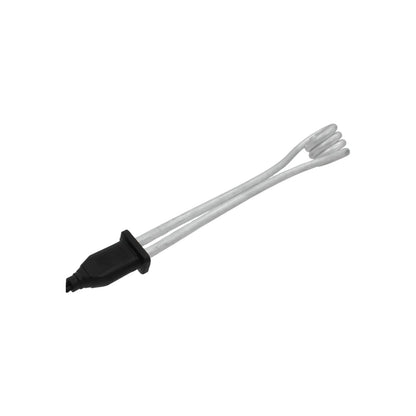 Calentador de inmersión eléctrico portátil con resistencia en espiral doble para agua, mango negro.