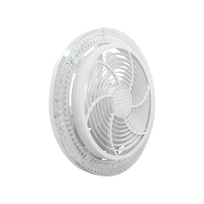 Lámpara de techo blanca con ventilador y luz LED integrada, estilo moderno