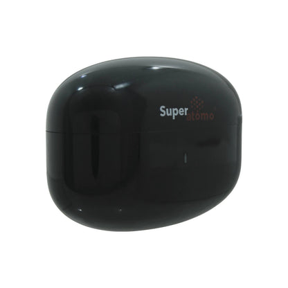 Estuche de carga negro Super átomo para audífonos inalámbricos