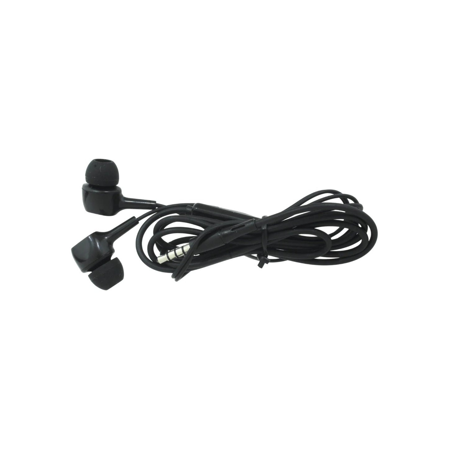 Auriculares in-ear negros con cable, audífonos manos libres conector 3.5mm