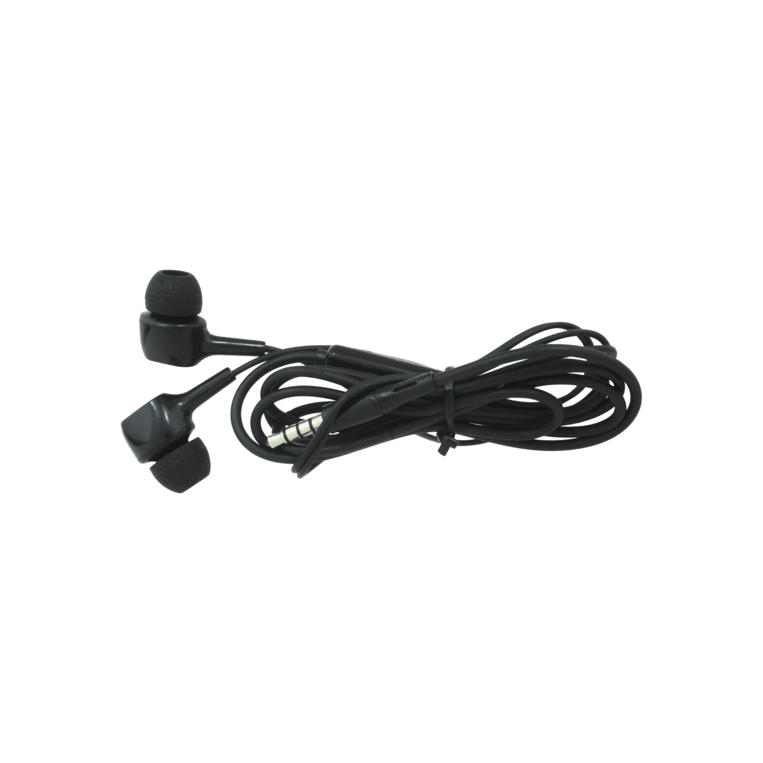 Auriculares in-ear negros con cable, audífonos manos libres conector 3.5mm