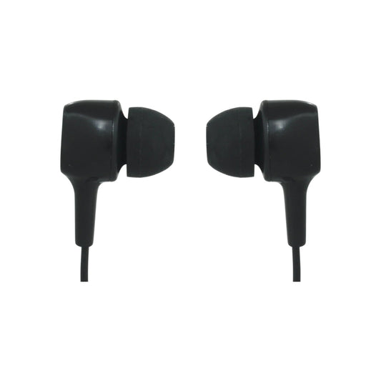 Audífonos in-ear negros con cable, manos libres