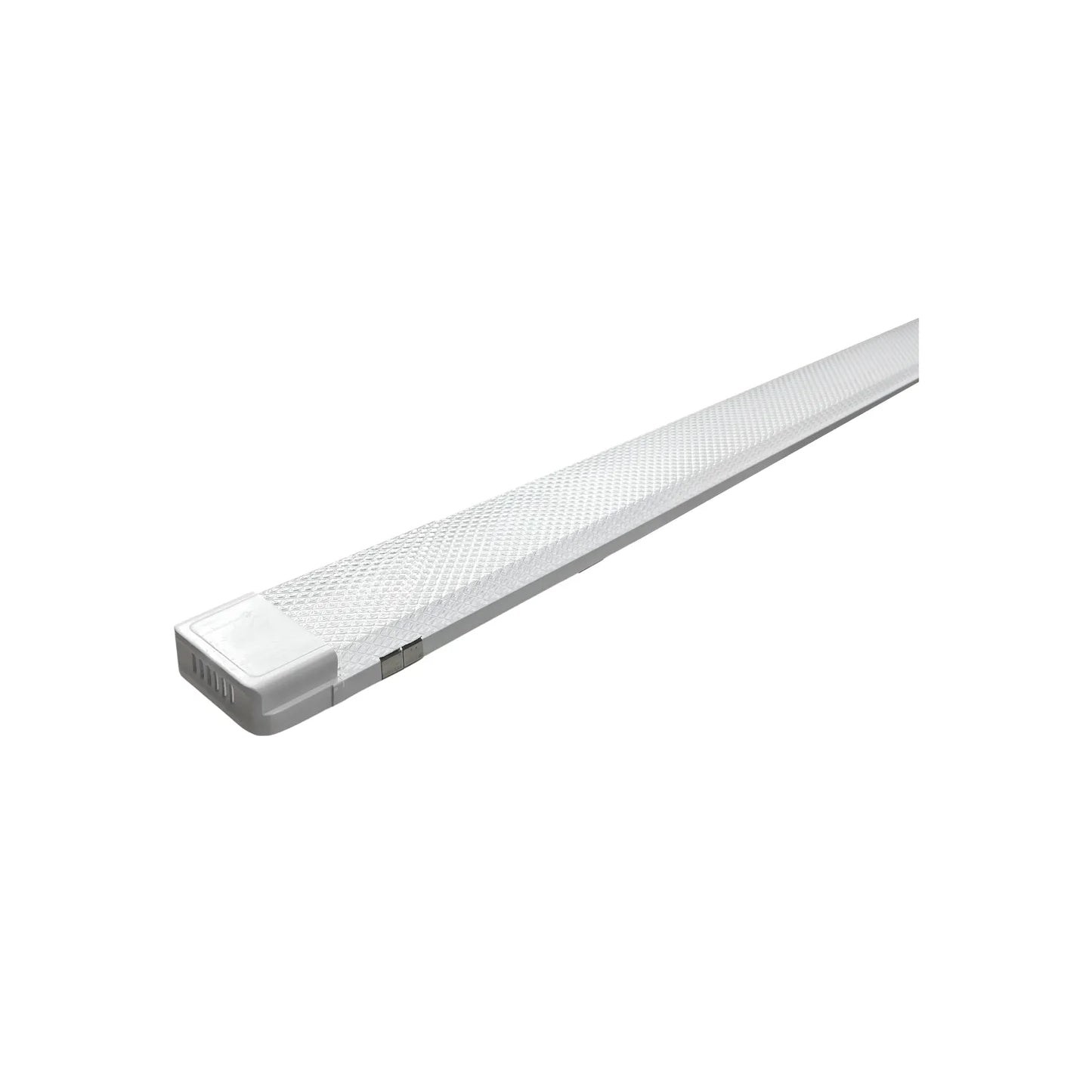 Lámpara LED lineal blanca de 120cm para gabinetes con difusor texturizado