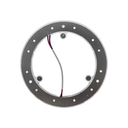 Repuesto LED circular 18W con 3 imanes de sujeción, cableado rojo/azul, ideal para reparación de luminarias.