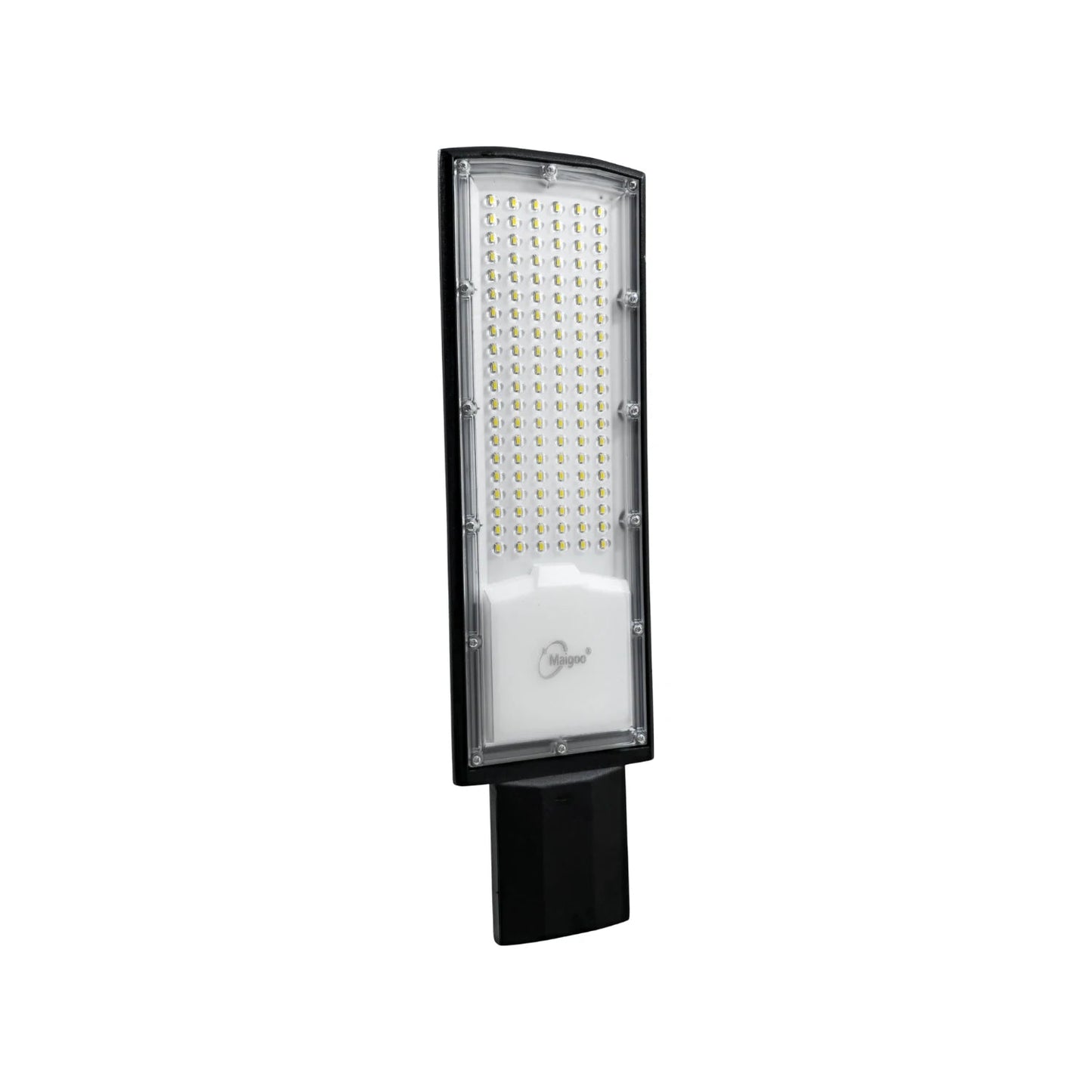 Lámpara suburbana LED 200W Maigoo negra con fotocelda para alumbrado público.
