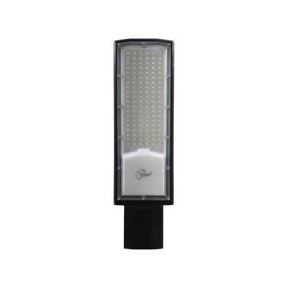 Lámpara suburbana LED Maigoo para alumbrado público, luminaria rectangular negra con múltiples LEDs brillantes