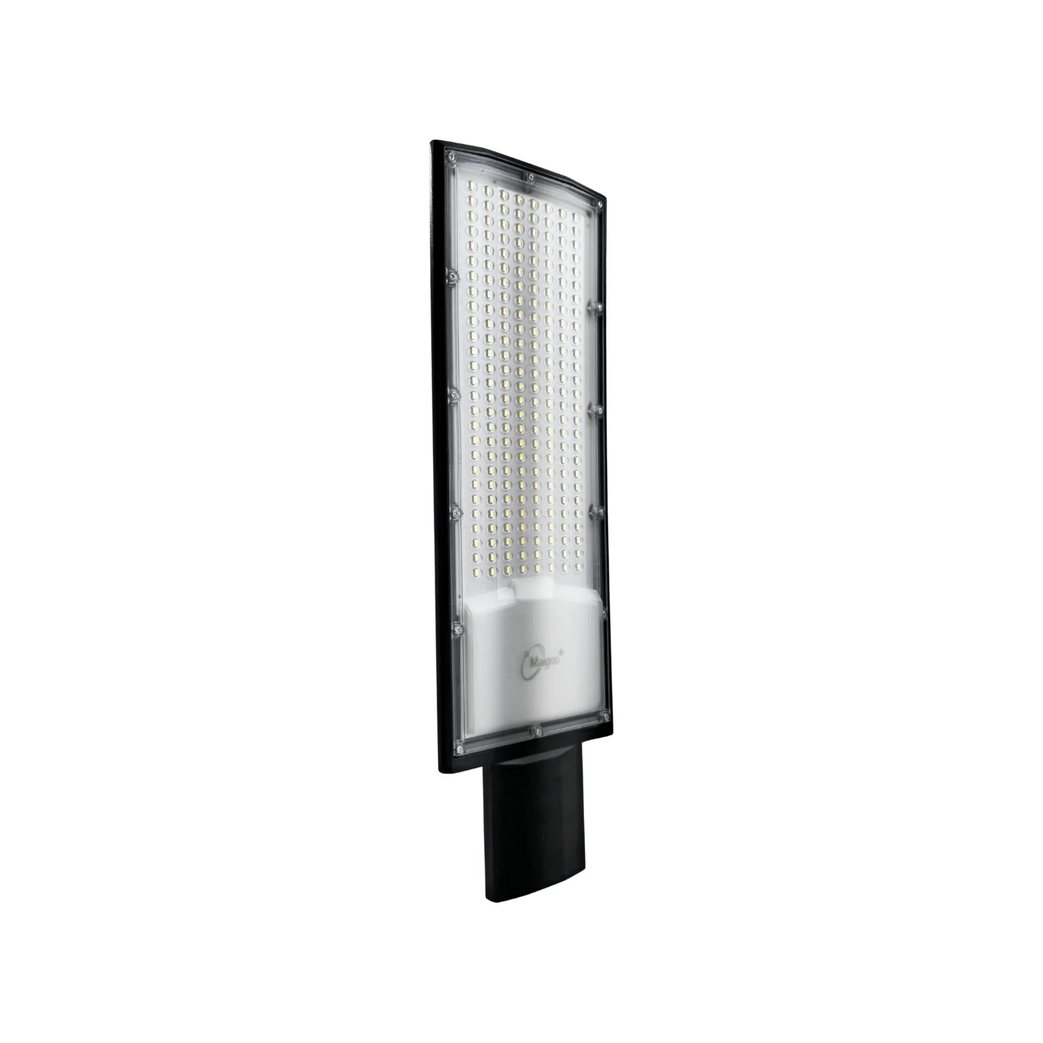 Lámpara suburbana LED Maigoo negra con panel de 300W de luces blancas para alumbrado exterior.