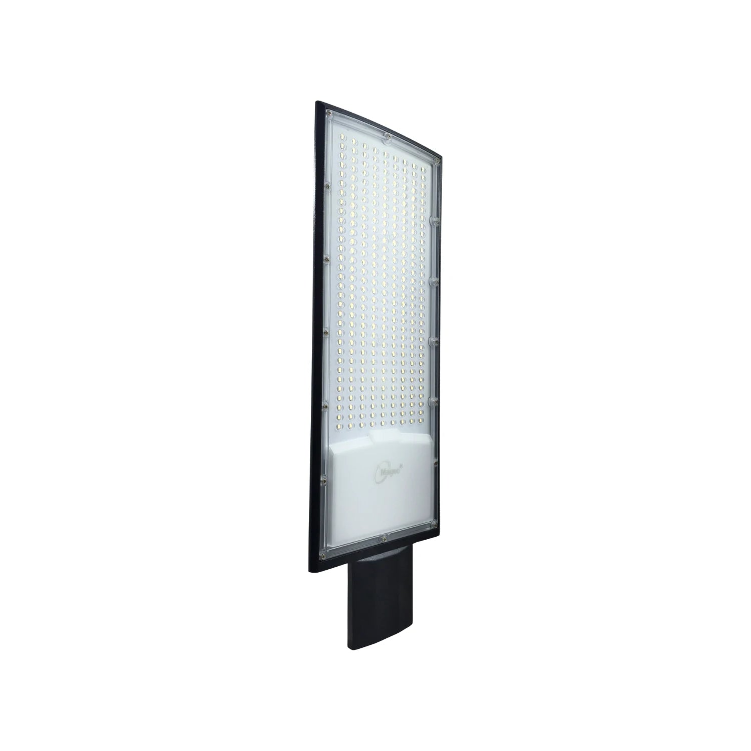 Luminaria LED suburbana Maigoo negra, potente para alumbrado público y exterior.