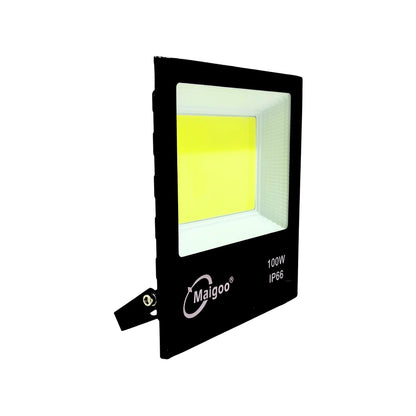 Reflector LED Maigoo negro 100W con tecnología COB IP66 para exteriores de uso rudo