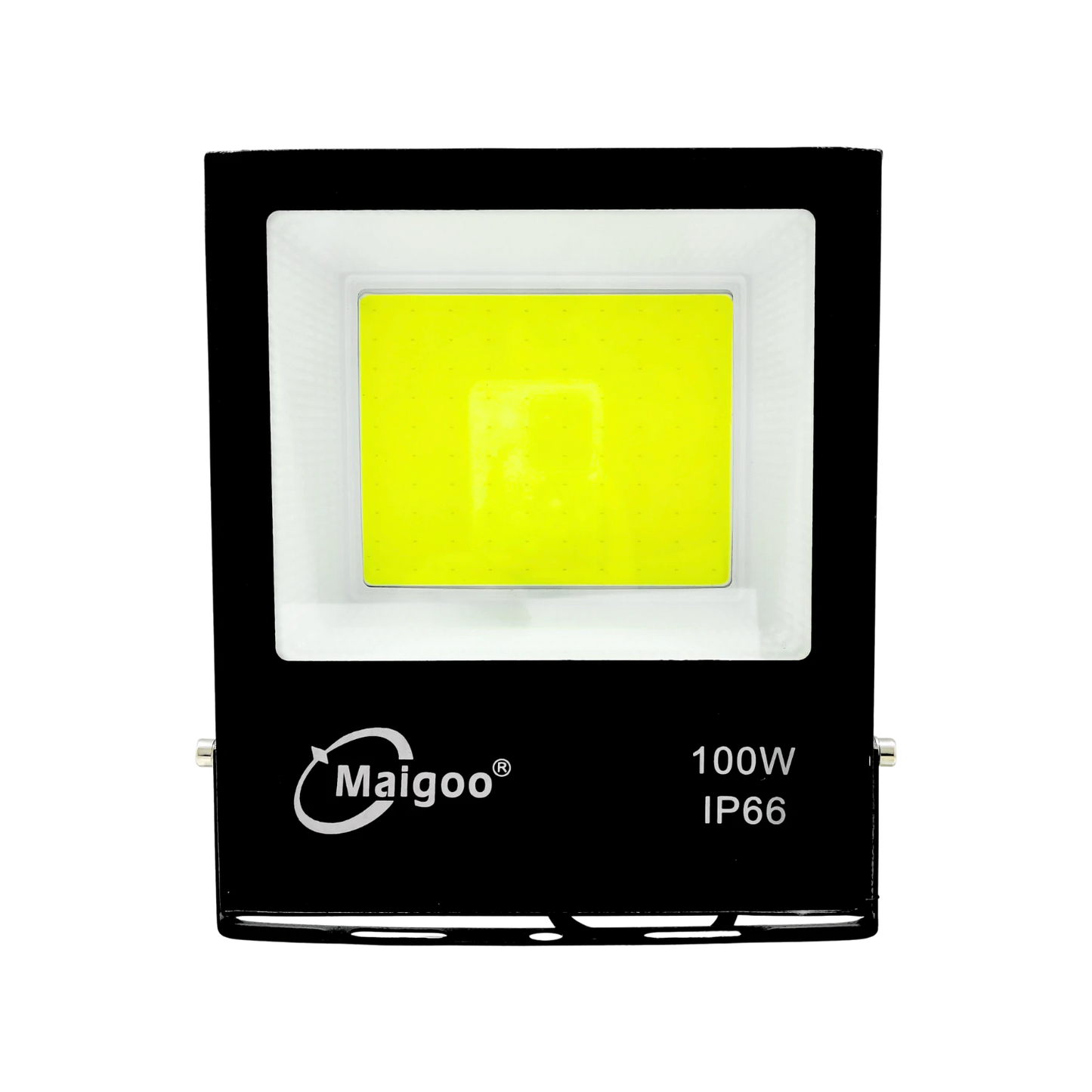 Reflector LED Maigoo negro 100W IP66, proyector de luz COB para exteriores uso rudo