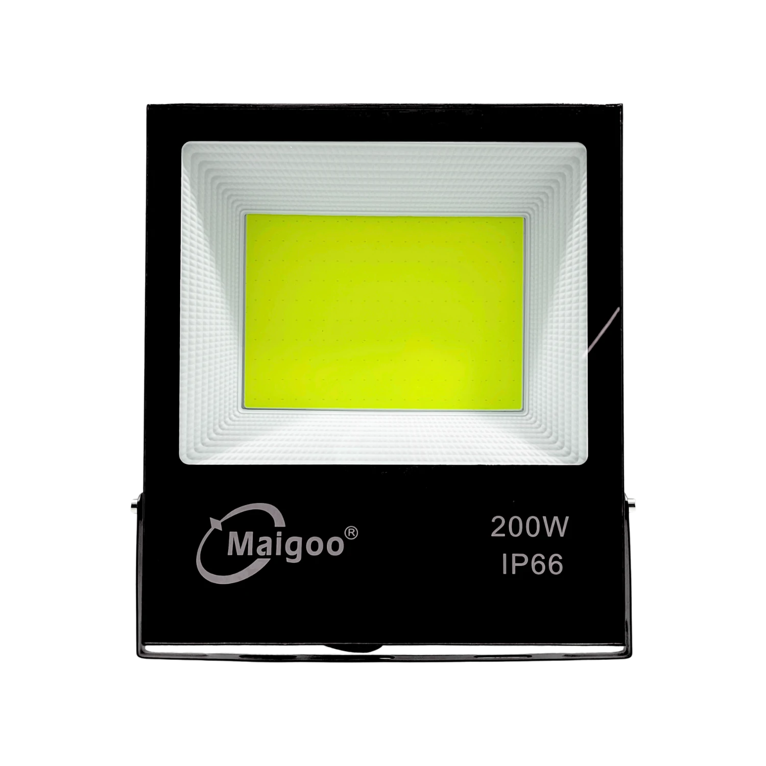 Reflector LED Maigoo 200W COB IP66 para uso rudo en exteriores, luz brillante de alta potencia.