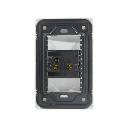 Placa blanca Super Átomo para un apagador eléctrico, conexiones 16A 250V.