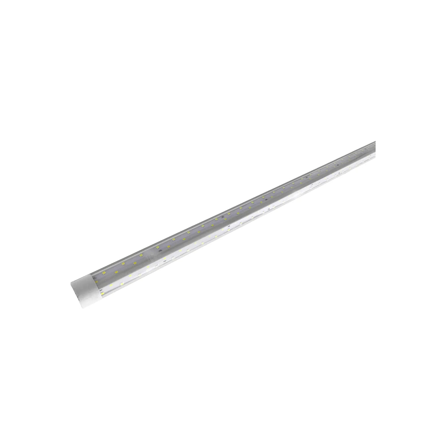 Lámpara de tubo LED 36W 120cm transparente con chips visibles para iluminación potente