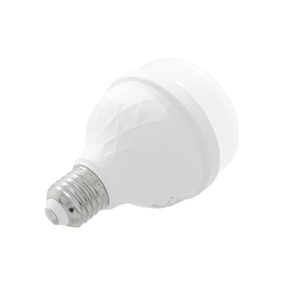 Bombilla LED blanca de alta eficiencia, base rosca E27, diseño moderno facetado para iluminación interior