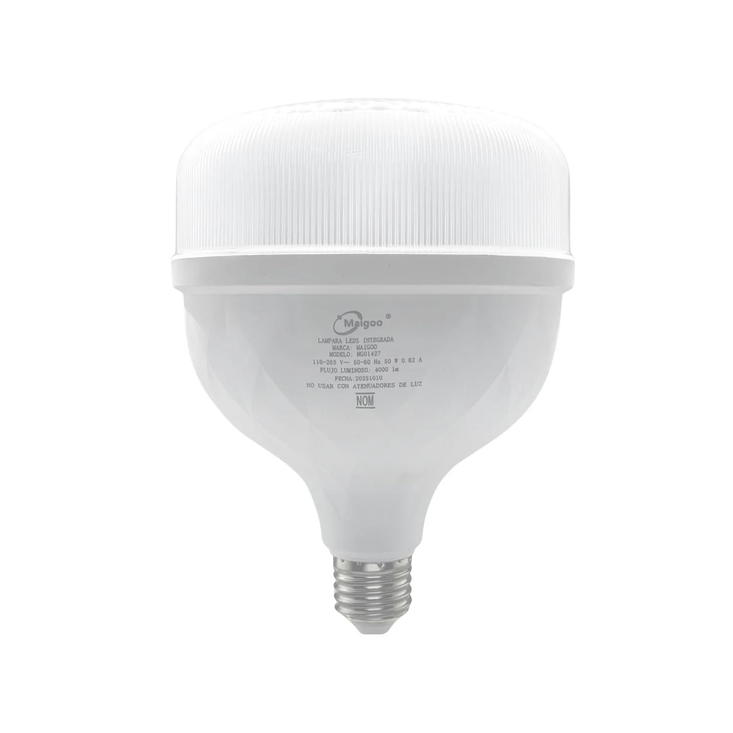 Bombilla LED Maigoo 50W 4000 lúmenes luz blanca para iluminación de gran potencia, no usar con atenuadores.