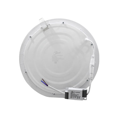 Foco LED empotrable Maigood redondo 18W blanco, con driver y resortes para falso techo