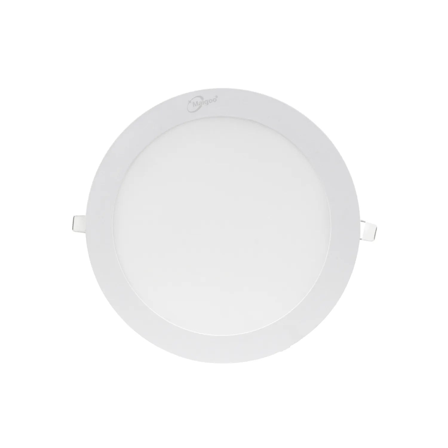 Panel LED empotrable redondo blanco Maigoo para techo, luz eficiente y moderna