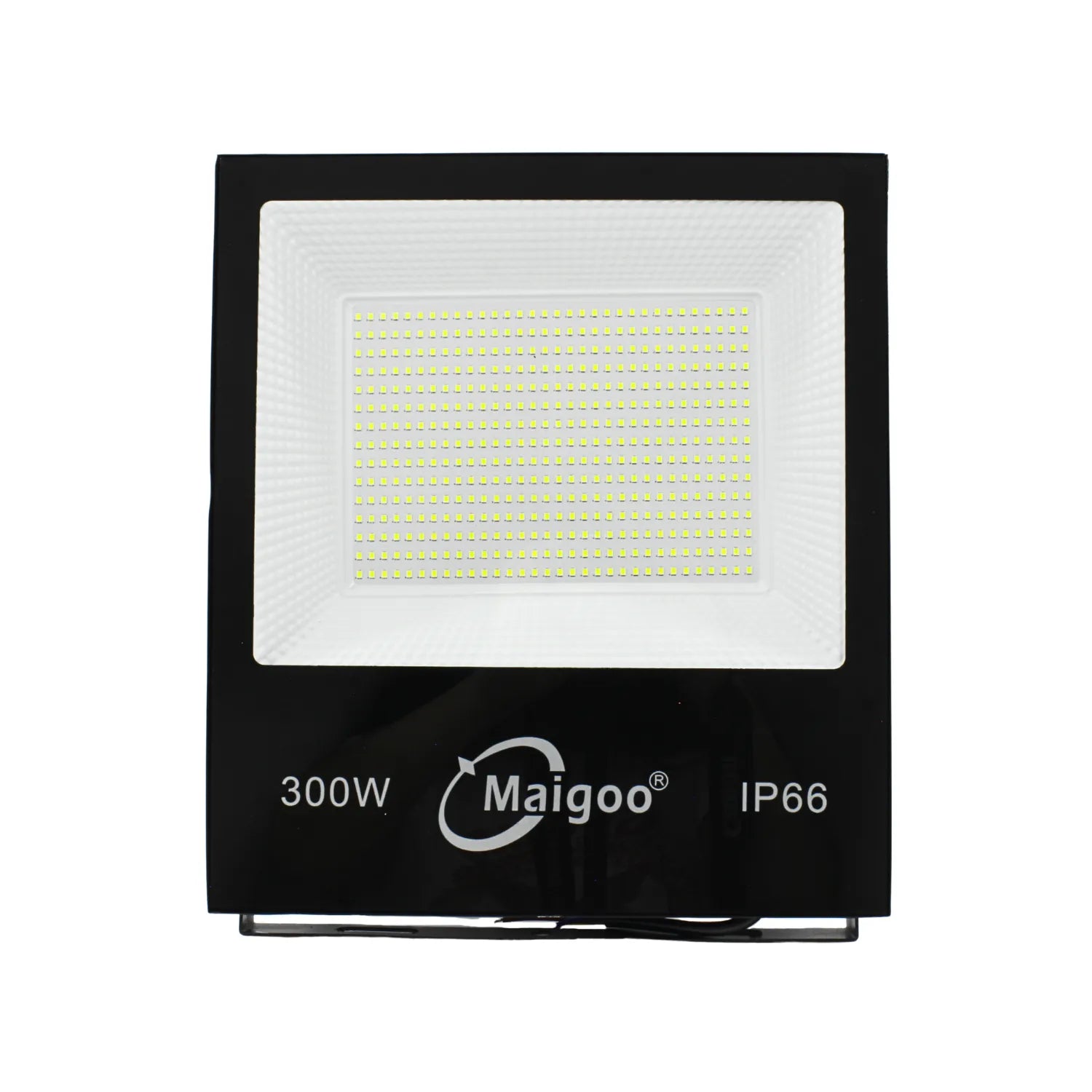 Reflector LED 300W Maigoo IP66 negro para exteriores e iluminación industrial de alta potencia
