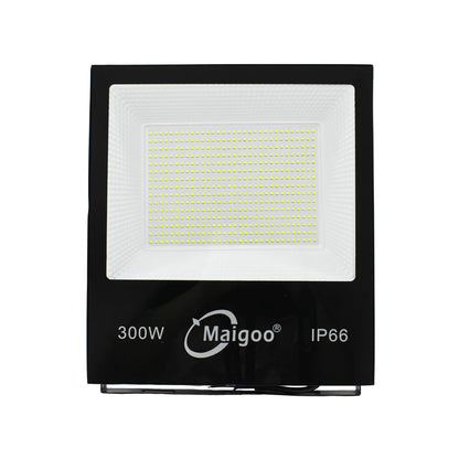 Reflector LED 300W Maigoo IP66 negro para exteriores e iluminación industrial de alta potencia