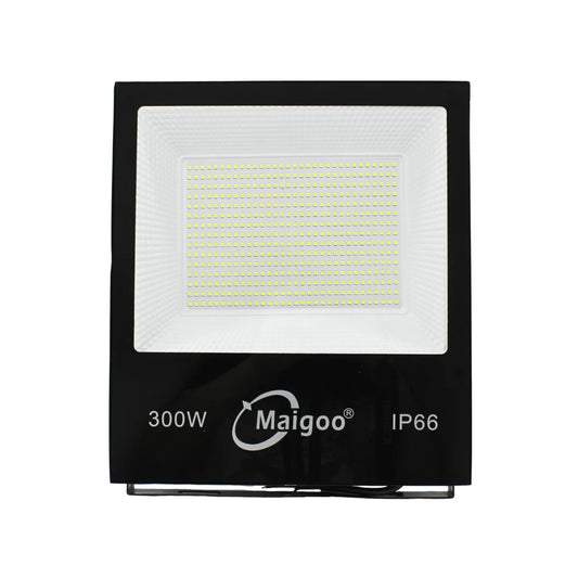 Reflector LED 300W Maigoo IP66 negro para exteriores e iluminación industrial de alta potencia