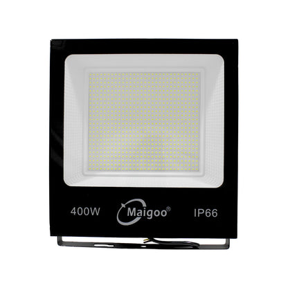 Reflector LED Maigoo 400W con protección IP66 para iluminación exterior en color negro