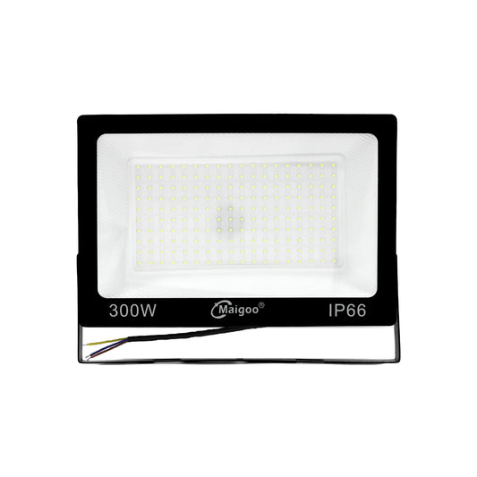 Reflector LED Maigoo 300W IP66 negro de alta potencia para iluminación exterior industrial y fachadas