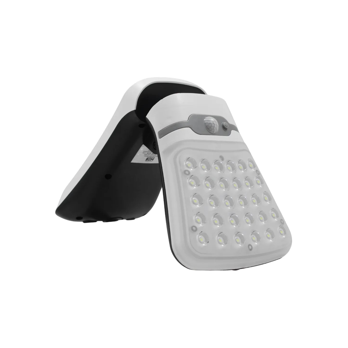 Lámpara solar LED blanca de pared con sensor de movimiento y diseño ajustable plegable para iluminación exterior