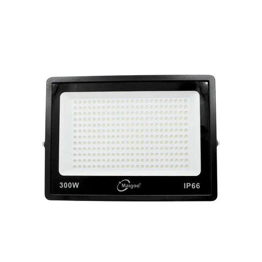 Reflector LED 300W Maigoo IP66 negro de alta potencia para iluminación exterior industrial