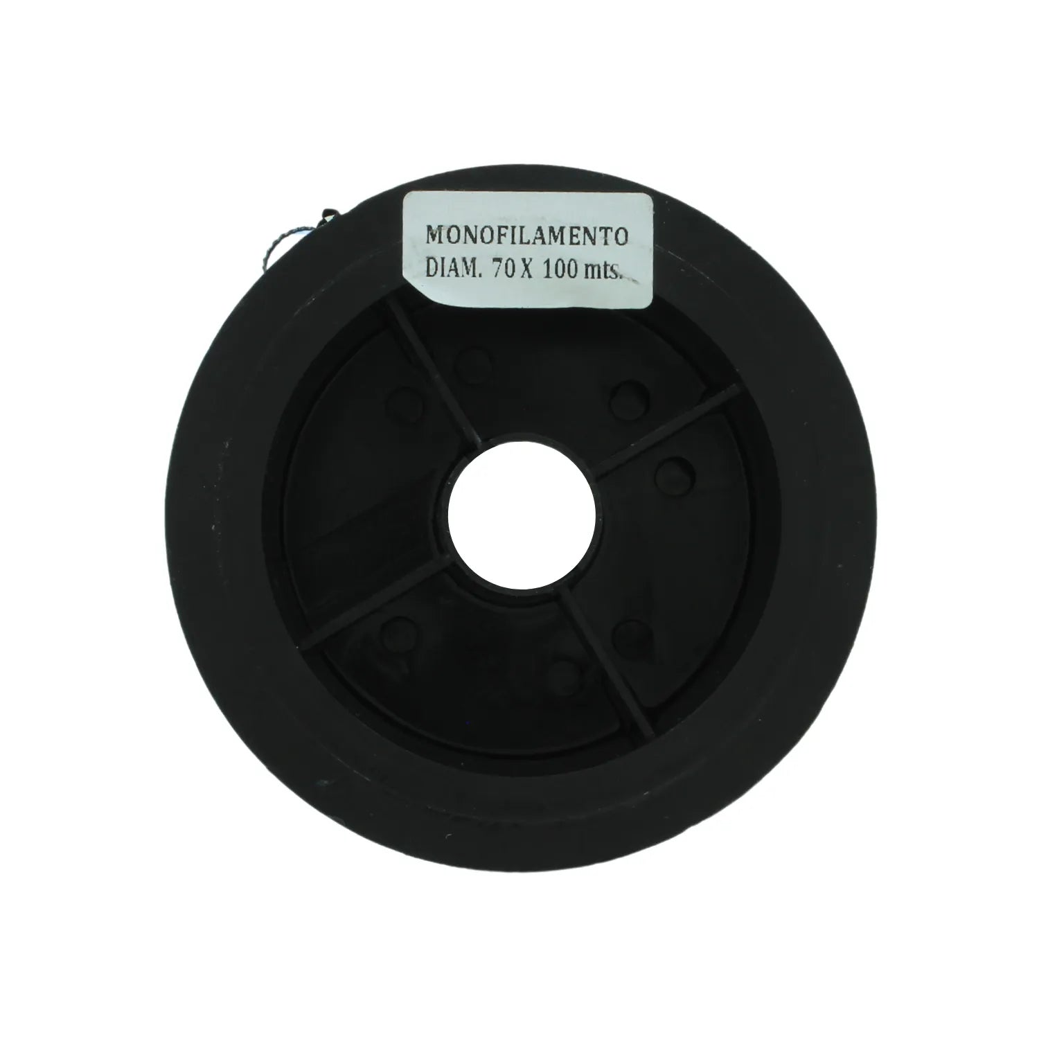 Carrete de hilo monofilamento negro para pescar, diámetro .70 mm x 100 mts