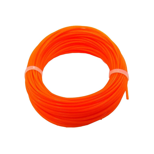 Hilo desbrozadora nylon naranja brillante 1.70mm para recortadora césped jardín