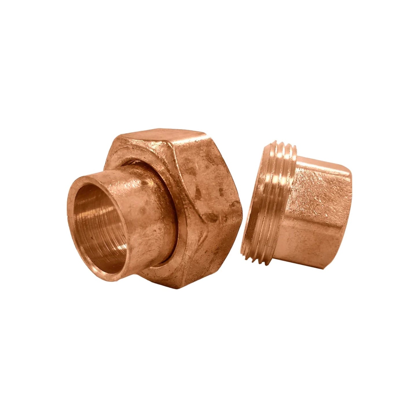 Tuerca unión de cobre 1/2 pulgada soldable para tuberías de plomería, conexión duradera