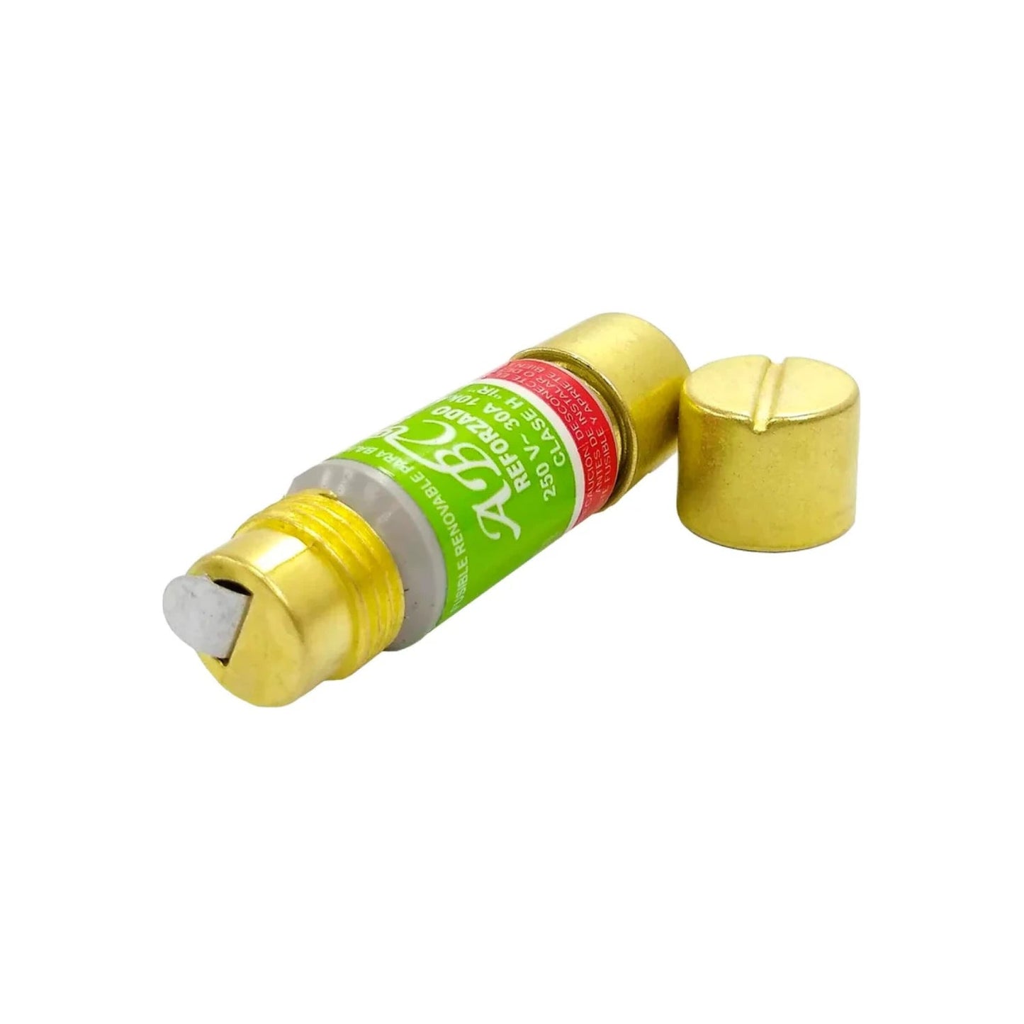 Fusible eléctrico ABC tipo plug 30A 250V reforzado de latón para protección de circuitos