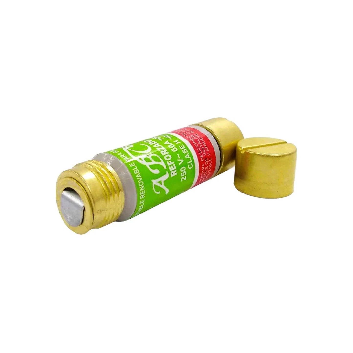 Fusible eléctrico renovable ABC 60A 250V reforzado con extremos dorados