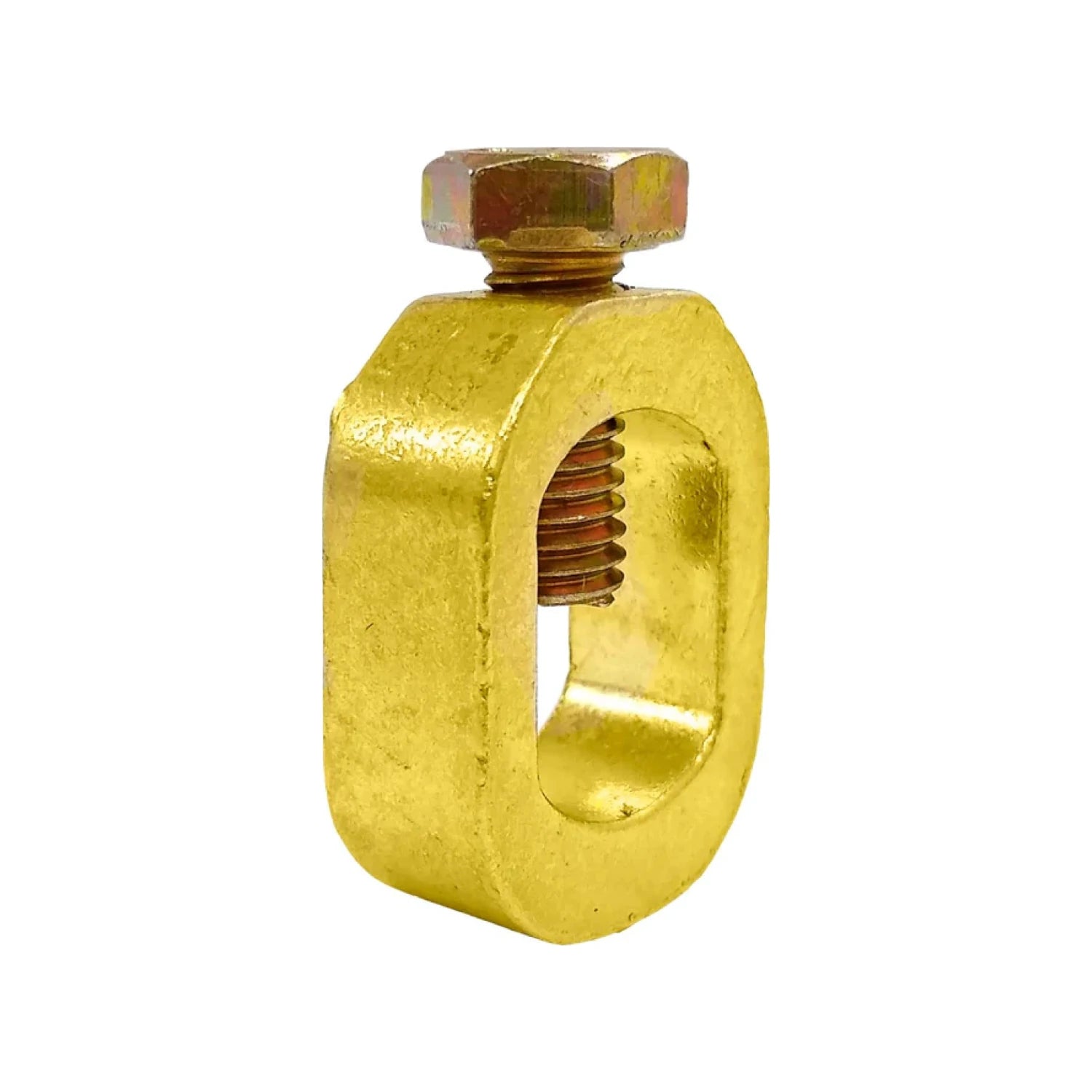 Conector split bolt de bronce para varilla de tierra, perno partido, para cableado eléctrico y puesta a tierra