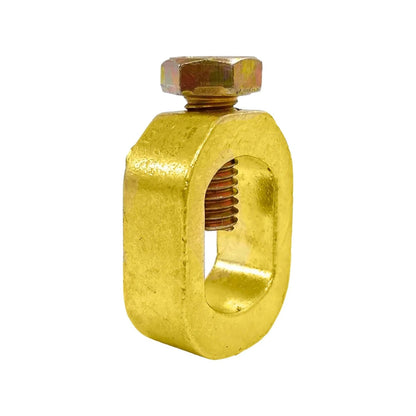 Conector split bolt de bronce para varilla de tierra, perno partido, para cableado eléctrico y puesta a tierra
