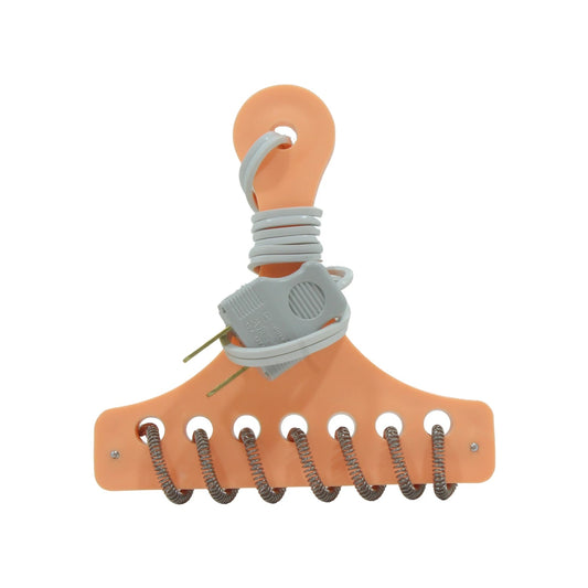 Calentador eléctrico profesional de brocha naranja con 6 resistencias y cable gris