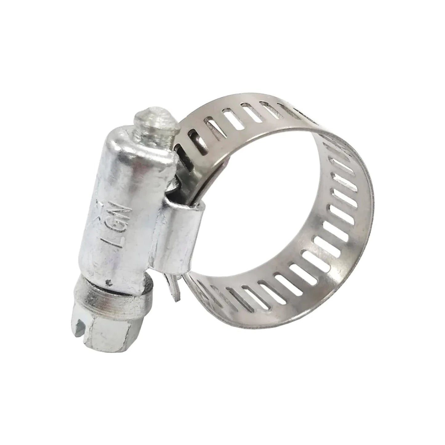 Abrazadera de manguera sin fin de acero galvanizado con tornillo, ajustable, para tuberías, marca LGN.
