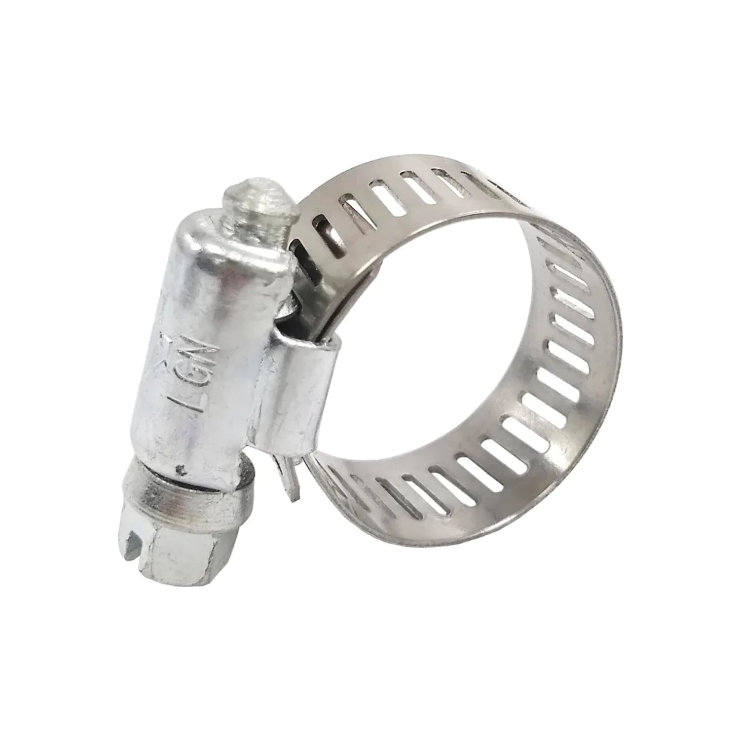 Abrazadera de manguera sin fin de acero galvanizado con tornillo, ajustable, para tuberías, marca LGN.