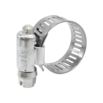 Abrazadera de manguera sin fin LGN, metálica plateada, ajustable con tornillo
