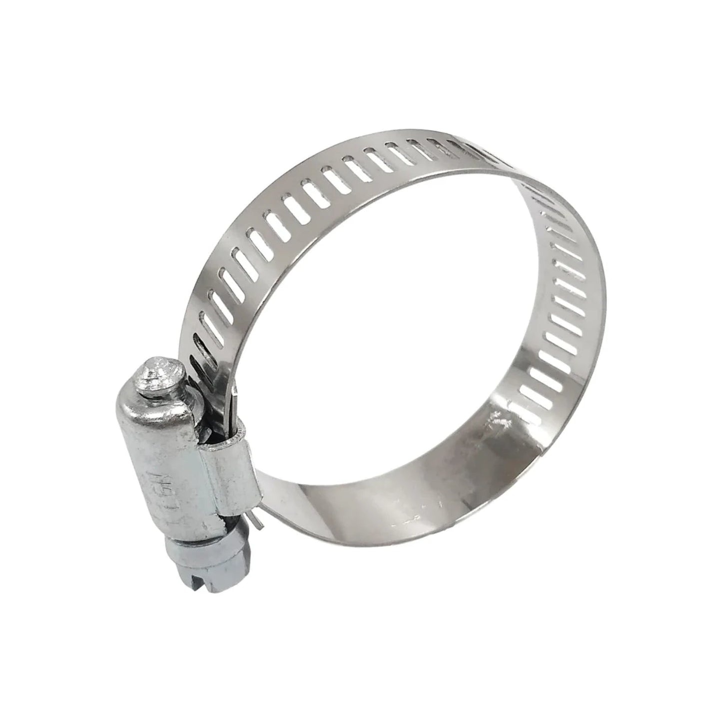 Abrazadera sin fin metálica Legión LGN, ajustable con tornillo, plateada brillante para mangueras y tuberías