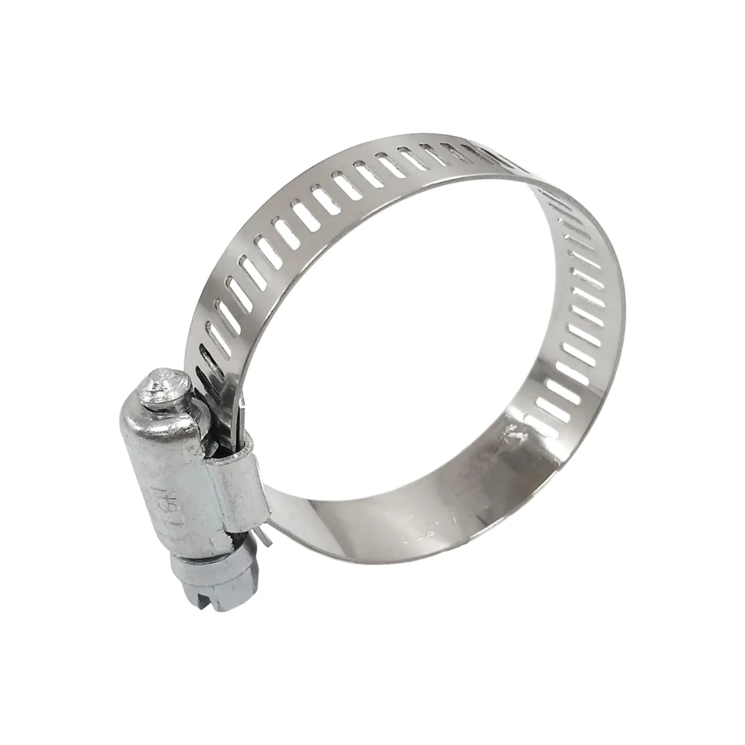 Abrazadera sin fin metálica Legión LGN, ajustable con tornillo, plateada brillante para mangueras y tuberías