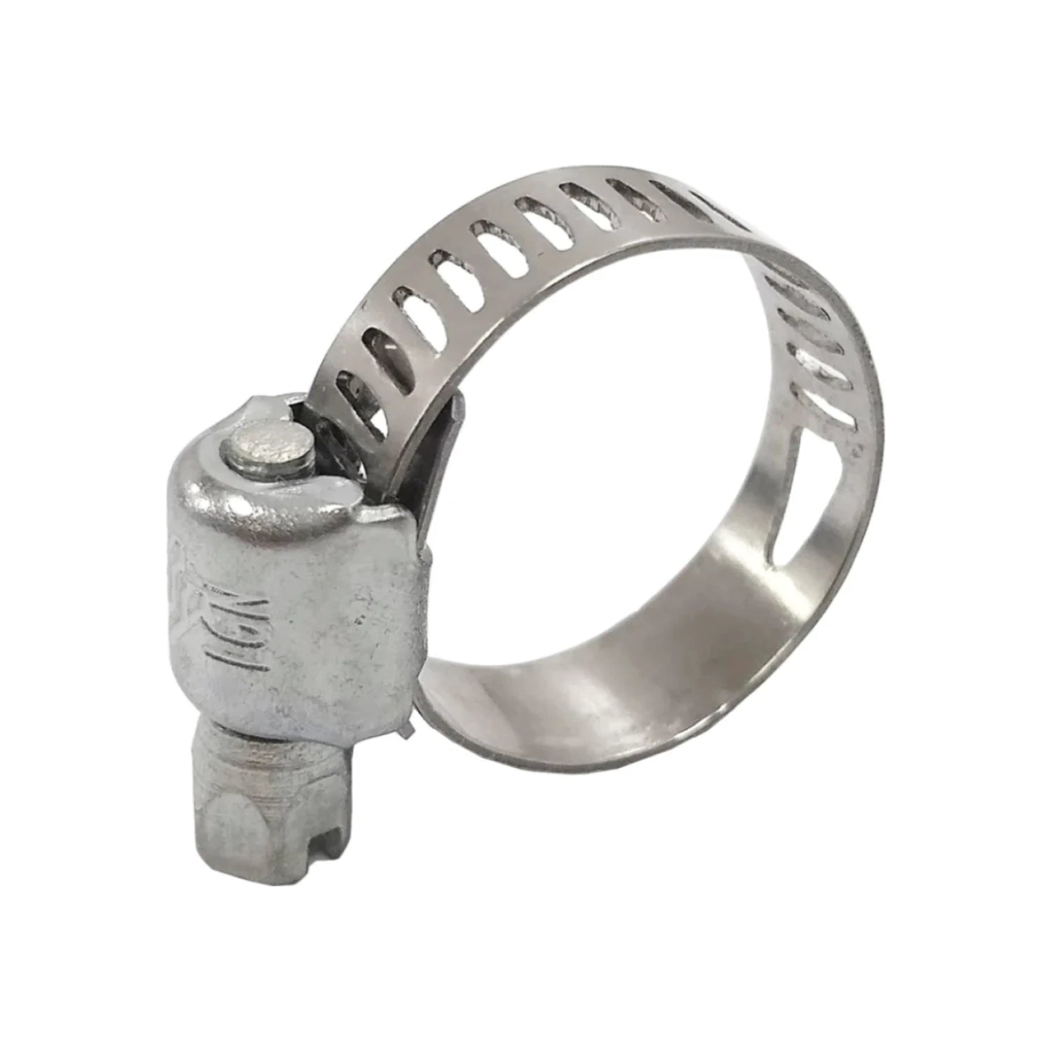 Abrazadera sin fin mini metálica para mangueras y tuberías, ajustable con tornillo sinfín de acero