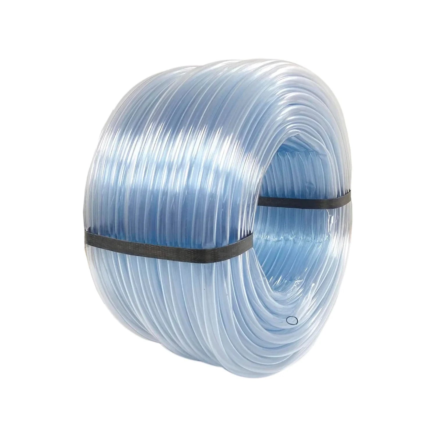 Manguera transparente para nivel 5/16"x100m reforzada, enrollada para ferretería.